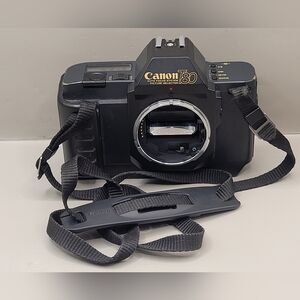 Vintage Canon T80 35mm Film Camera Body AF Picture Japan FOR PARTS REPAIR